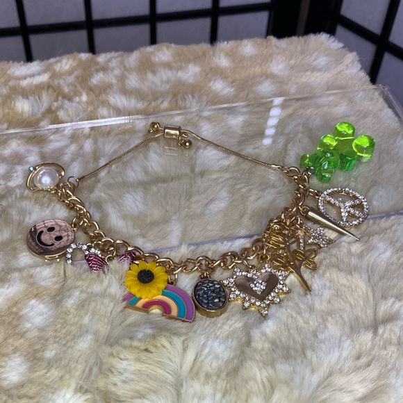 Peace, Love & Happiness Charm Bracelet - Picture 6 of 7